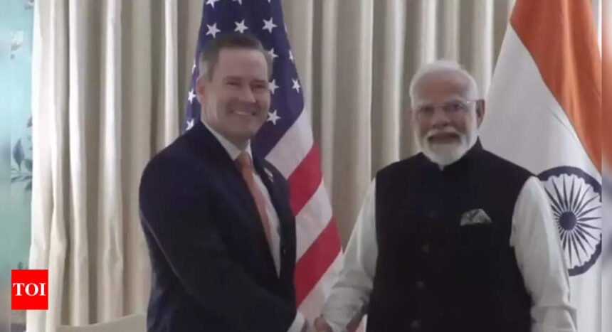 PM Modi meets US national security advisor Michael Waltz