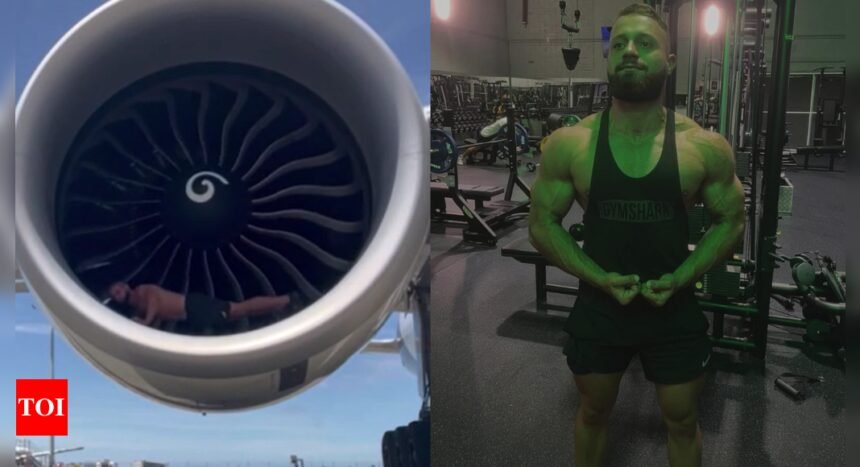 Preslie Ginoski: Fitness influencer performs risky push-up stunt near airplane engine | World News