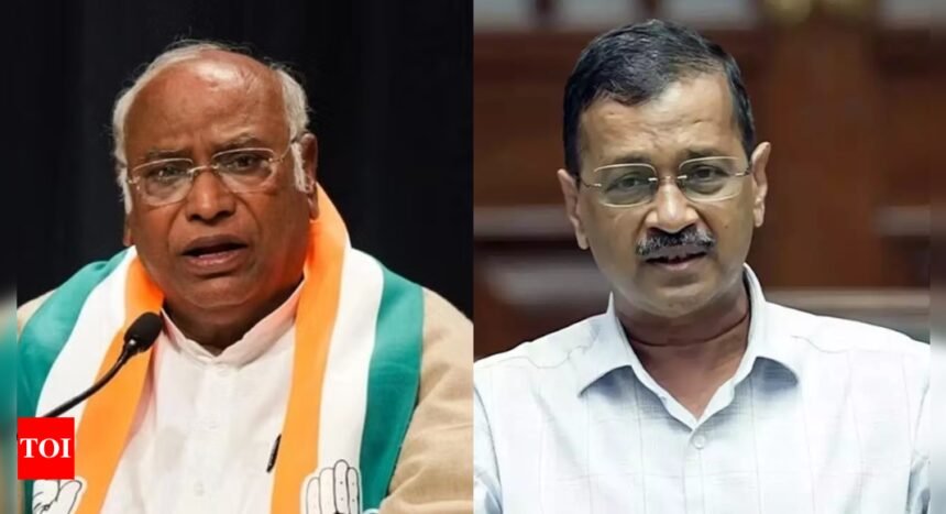 'Trying to defame us': Mallikarjun Kharge targets Kejriwal, credits Sheila Dikshit for progress in Delhi | India News