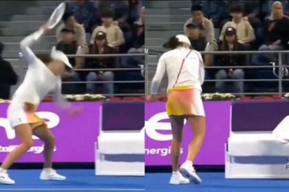 Watch: Opponent shocked as Iga Swiatek smashes racquet in emotional on-court outburst | Tennis News