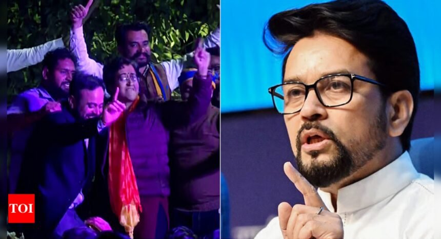 ‘Atishi danced after Kejriwal’s plan to defeat her failed’: BJP leader Anurag Thakur | India News