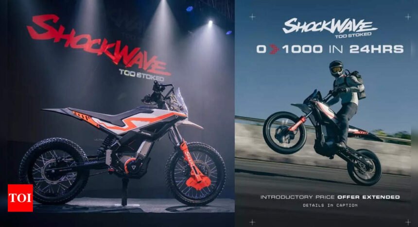 Ultraviolette Shockwave hits 1,000 bookings in 24 hours! More buyers to get lower price