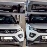 Tata Nexon survives parking lift collapse, sedan falling on roof: Details