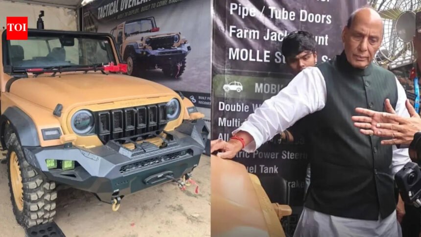 Defence Minister Rajnath Singh takes close look at Thar Roxx-based ATV: Details